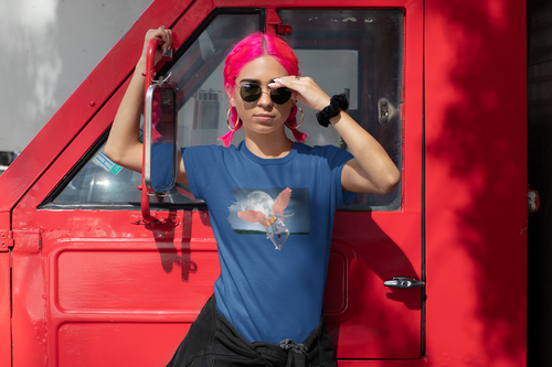 Angel Girl Skateboarding Tee