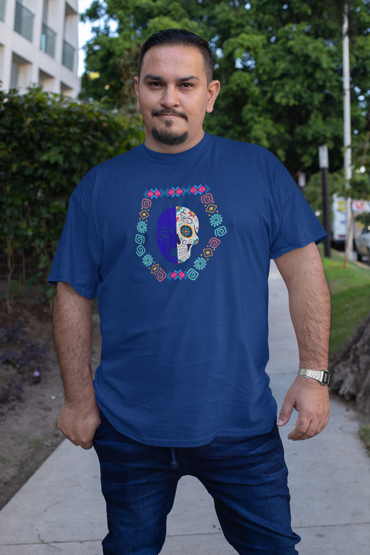 Lucha Calavera Tee
