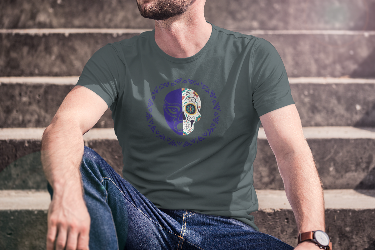 Lucha Calavera Emblem Tee