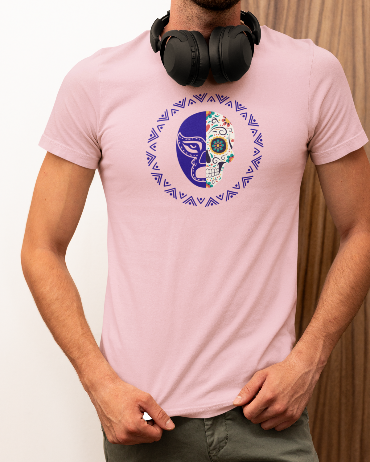 Lucha Calavera Emblem Tee