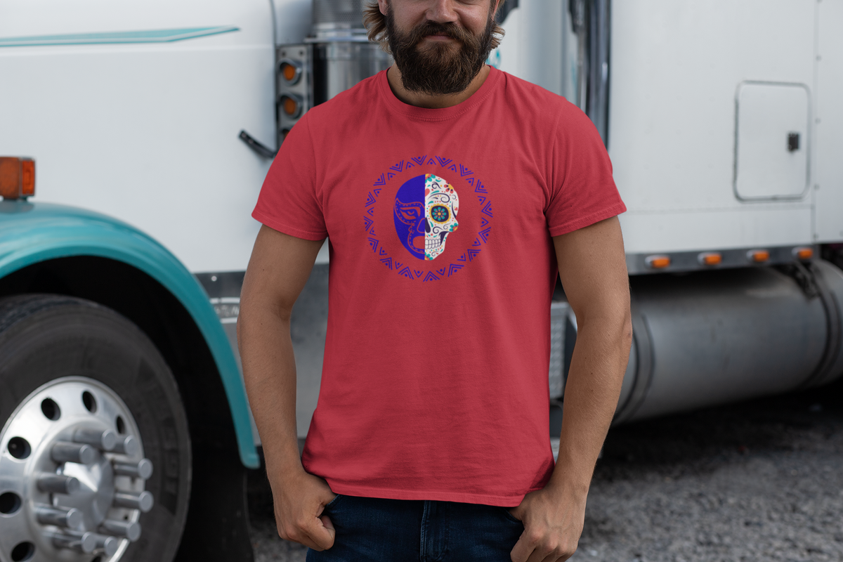 Lucha Calavera Emblem Tee