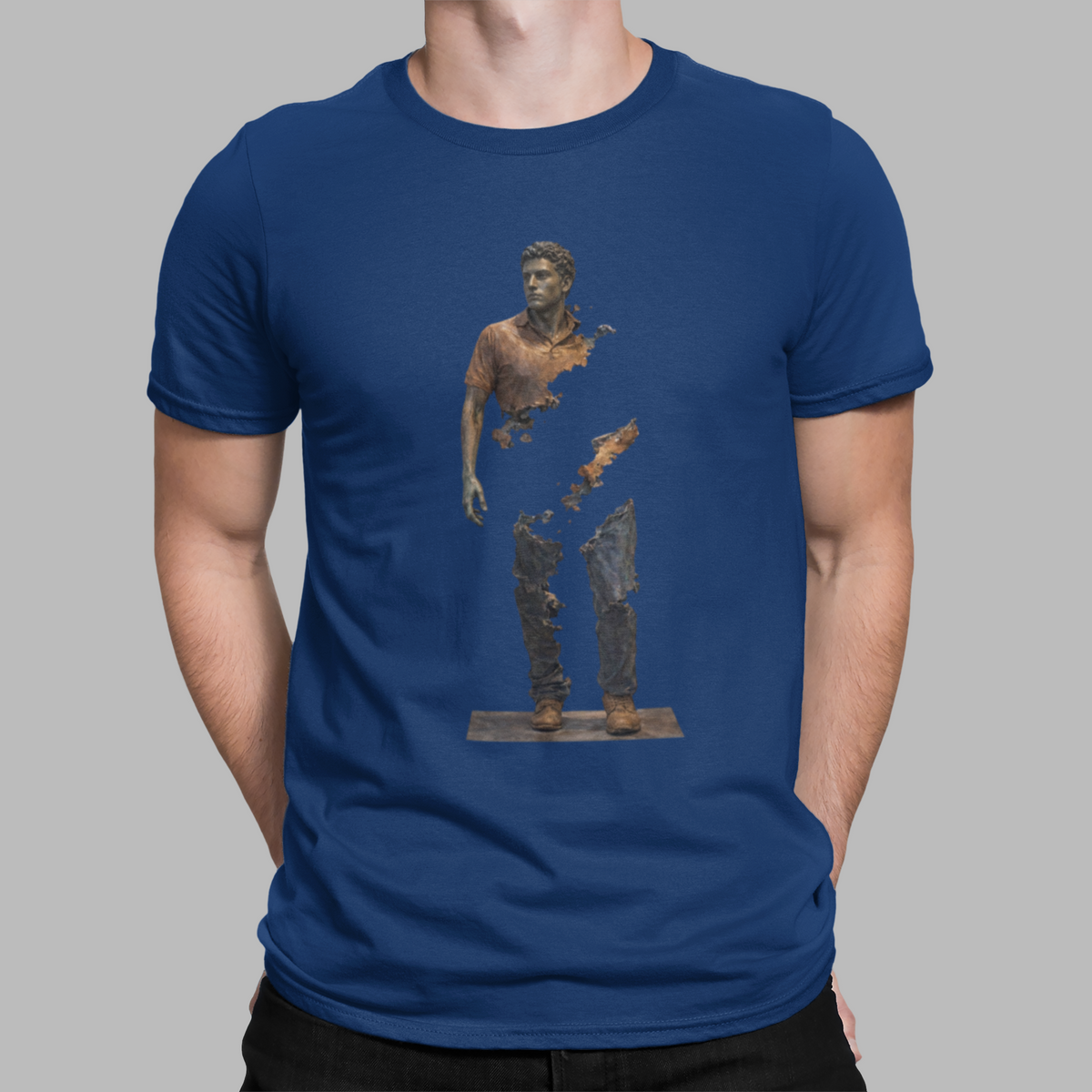 Fragmented Bronze Figure Tee