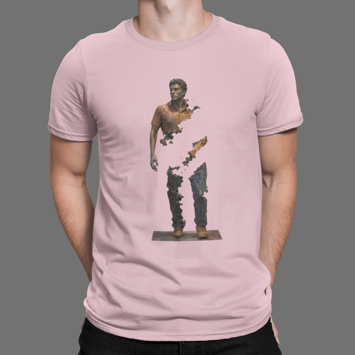 Fragmented Bronze Figure Tee